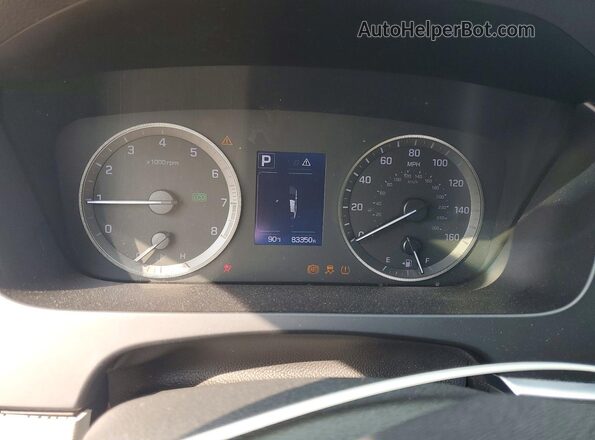 5NPE24AF6GH342415 2016 HYUNDAI SONATA Black ხელსაწყოთა პანელის ხედი
