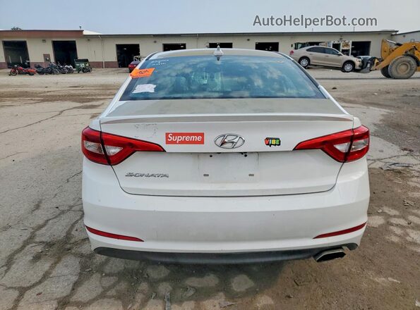 5NPE24AF6GH346917 2016 HYUNDAI SONATA White Հետևի տեսք