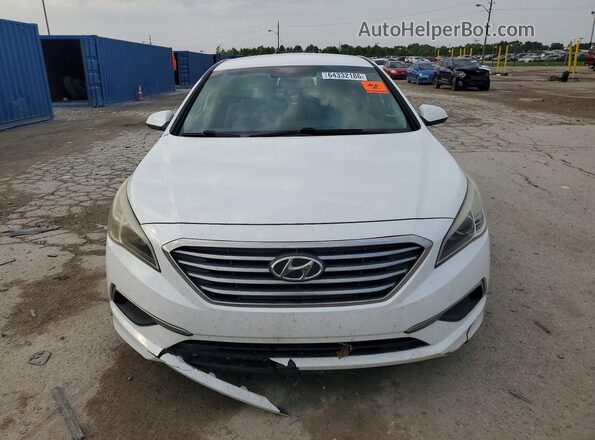 5NPE24AF6GH346917 2016 HYUNDAI SONATA White Դիմացի տեսք