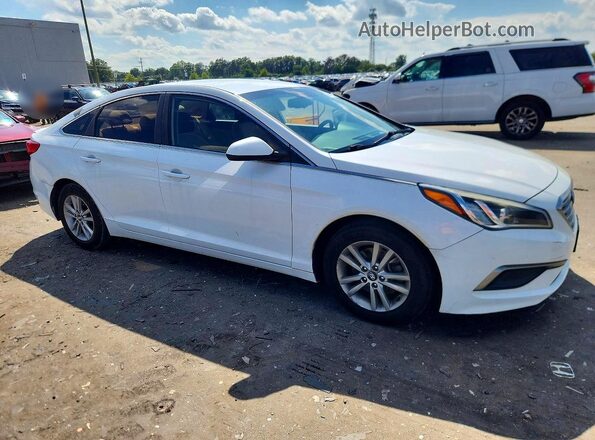 5NPE24AF6GH354936 2016 HYUNDAI SONATA White Front right