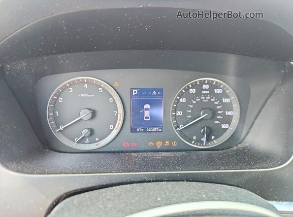 5NPE24AF6GH354936 2016 HYUNDAI SONATA White Instrument cluster view