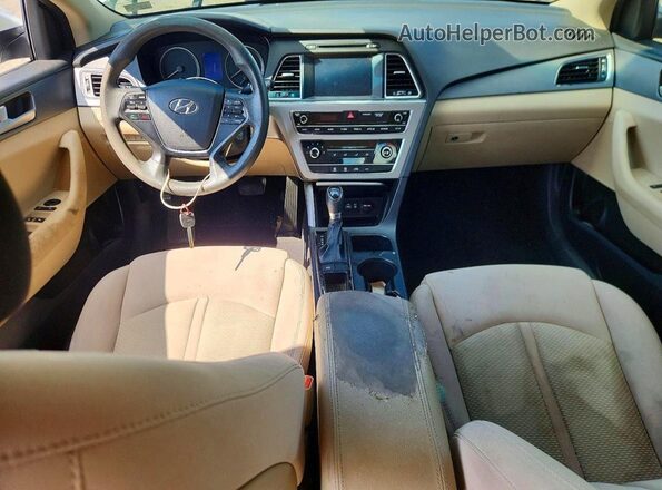 5NPE24AF6GH354936 2016 HYUNDAI SONATA White Dashboard view