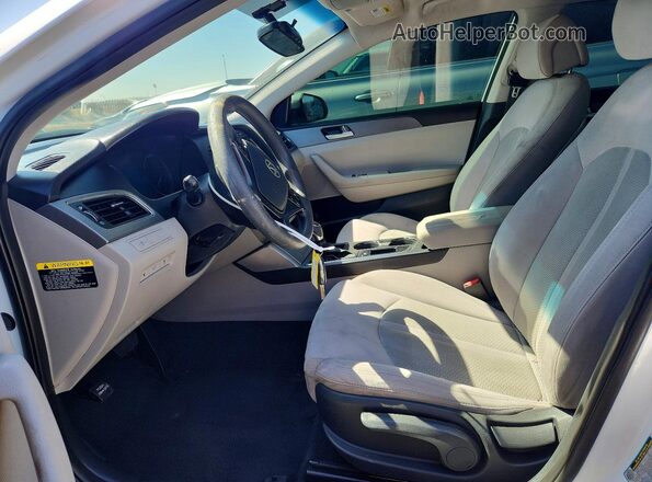 5NPE24AF6GH359389 2016 HYUNDAI SONATA White Սալոնի դիմացի տեսք