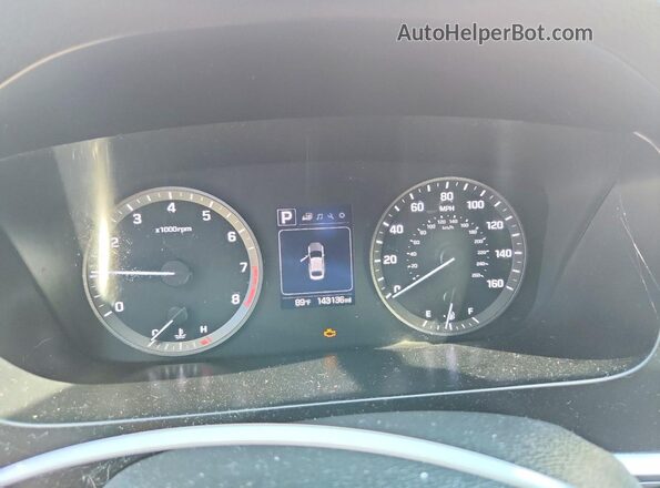 5NPE24AF6GH359389 2016 HYUNDAI SONATA White Սարքավորումների վահանակի տեսք