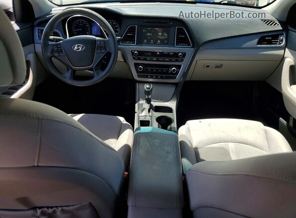 5NPE24AF6GH367041 2016 HYUNDAI SONATA Silver Вид панелі приладів