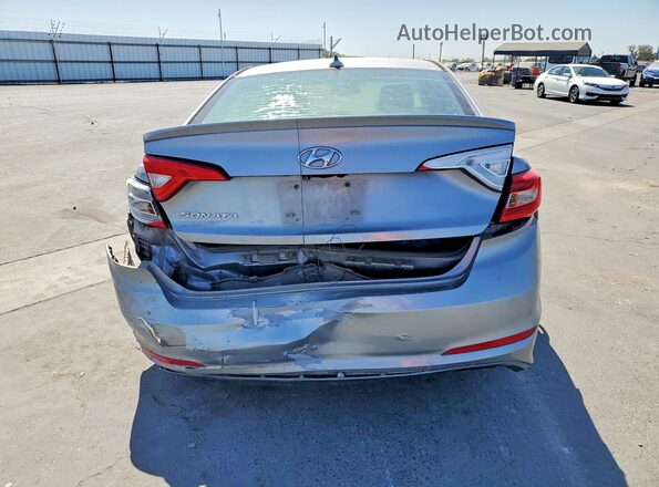 5NPE24AF6GH367041 2016 HYUNDAI SONATA Silver Вид ззаду