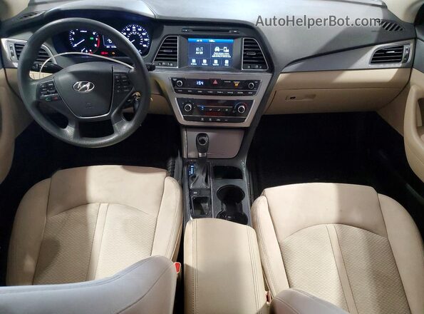 5NPE24AF6GH381411 2016 HYUNDAI SONATA White Dashboard view