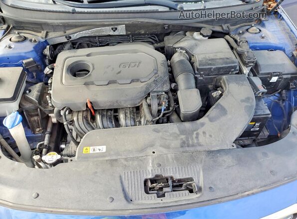 5NPE24AF6GH384776 2016 HYUNDAI SONATA Blue Widok wnętrza z tyłu
