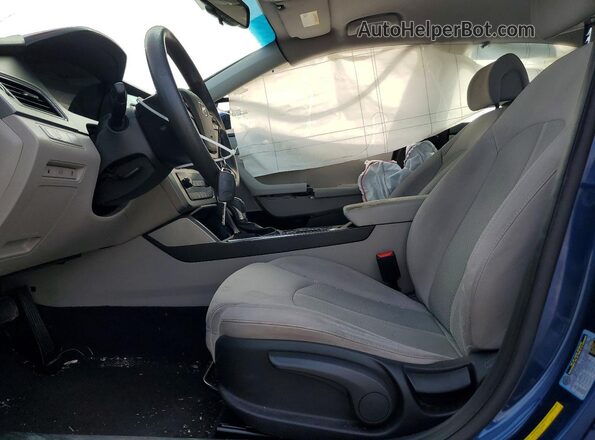 5NPE24AF6GH384776 2016 HYUNDAI SONATA Blue Widok wnętrza z przodu