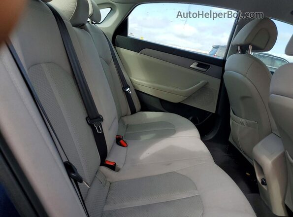 5NPE24AF6GH384776 2016 HYUNDAI SONATA Blue Widok tylnych siedzeń