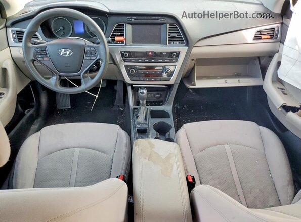 5NPE24AF6GH384776 2016 HYUNDAI SONATA Blue Widok deski rozdzielczej