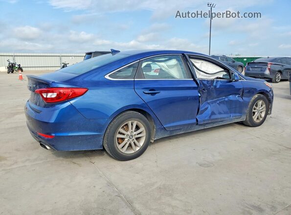 5NPE24AF6GH384776 2016 HYUNDAI SONATA Blue Tył prawy