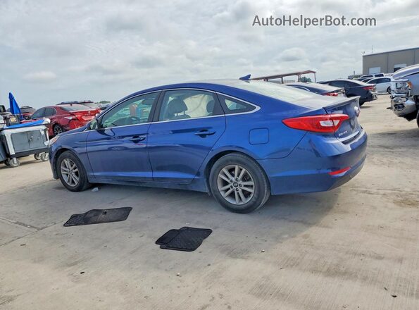 5NPE24AF6GH384776 2016 HYUNDAI SONATA Blue Tył lewy