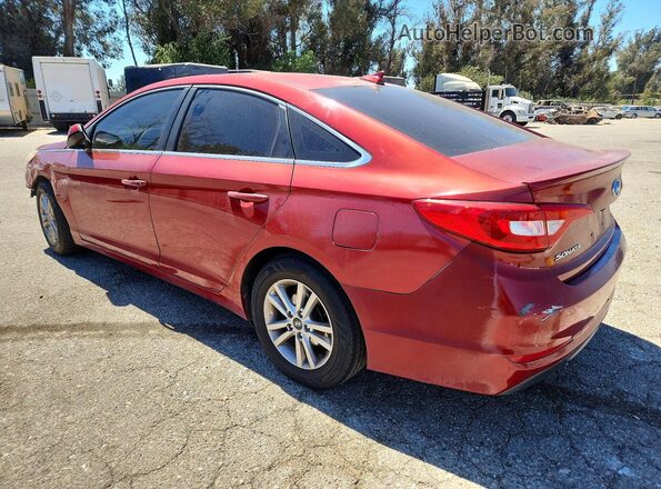 5NPE24AF6GH387953 2016 HYUNDAI SONATA Red Tył lewy