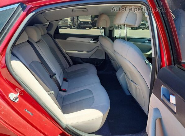 5NPE24AF6GH387953 2016 HYUNDAI SONATA Red Widok tylnych siedzeń