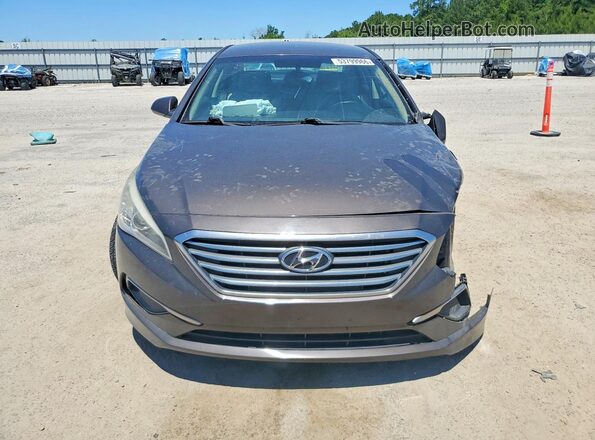 5NPE24AF6GH399018 2016 HYUNDAI SONATA Gray წინა ხედი