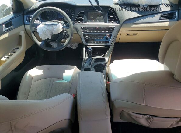 5NPE24AF6GH399018 2016 HYUNDAI SONATA Gray წინა პანელის ხედი