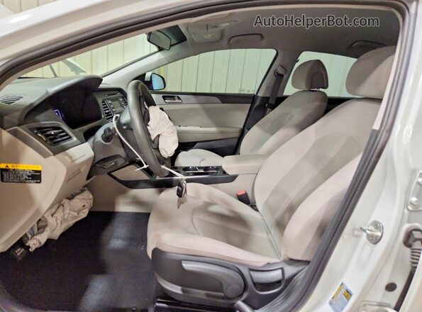 5NPE24AF6GH418411 2016 HYUNDAI SONATA White Vista interior delantera