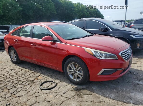 5NPE24AF6HH452737 2017 HYUNDAI SONATA Red Front right