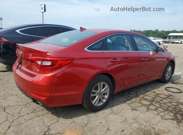 5NPE24AF6HH452737 2017 HYUNDAI SONATA Red Rear right