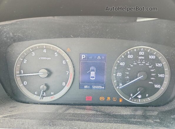 5NPE24AF6HH461678 2017 HYUNDAI SONATA Silver Vista del cuadro de instrumentos