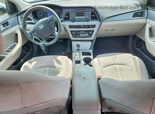 5NPE24AF6HH461678 2017 HYUNDAI SONATA Silver Vista del salpicadero