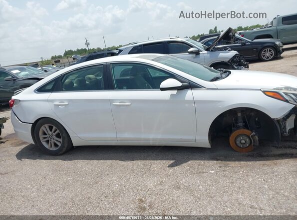 5NPE24AF6HH469148 2017 HYUNDAI SONATA Белый Вид щитка приборов