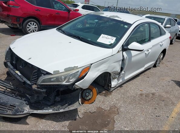5NPE24AF6HH469148 2017 HYUNDAI SONATA Белый Передняя левая четверть