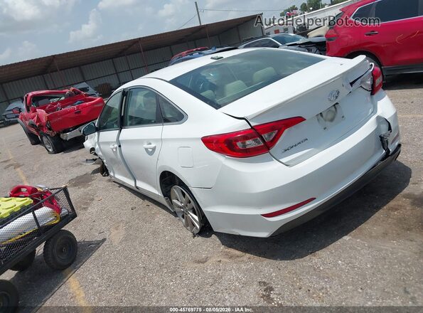 5NPE24AF6HH469148 2017 HYUNDAI SONATA Белый Задняя левая четверть