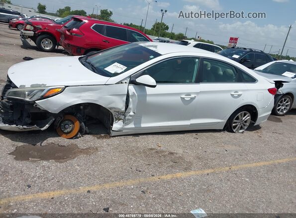 5NPE24AF6HH469148 2017 HYUNDAI SONATA Белый Вид задней части салона