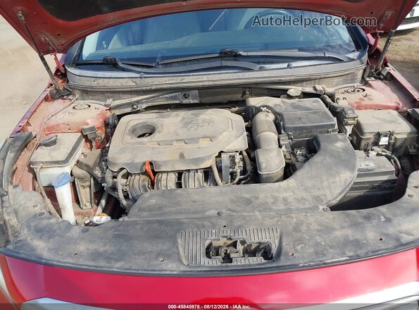 5NPE24AF6HH488461 2017 HYUNDAI SONATA Красный Вид сзади