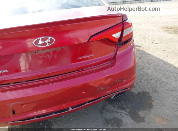 5NPE24AF6HH488461 2017 HYUNDAI SONATA Красный Вид щитка приборов