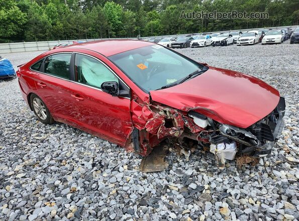 5NPE24AF6HH492381 2017 HYUNDAI SONATA Red Առջևի աջ