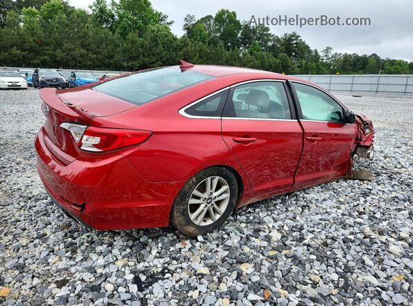 5NPE24AF6HH492381 2017 HYUNDAI SONATA Red Հետևի աջ