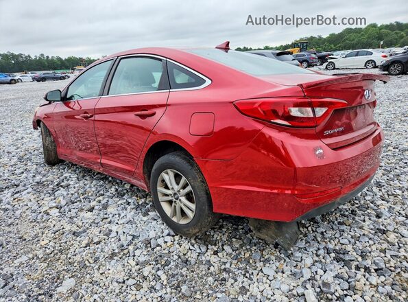 5NPE24AF6HH492381 2017 HYUNDAI SONATA Red Հետևի ձախ