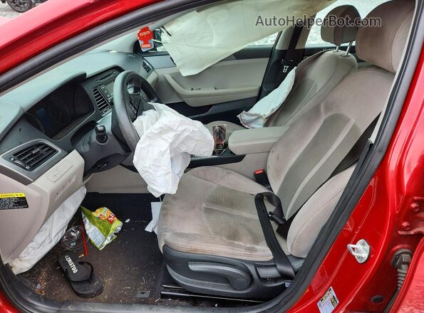 5NPE24AF6HH492381 2017 HYUNDAI SONATA Red Սալոնի դիմացի տեսք