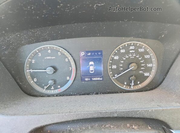 5NPE24AF6HH505081 2017 HYUNDAI SONATA White Instrument cluster view