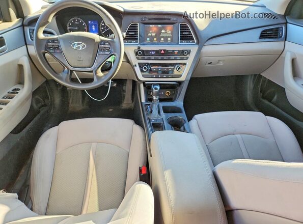 5NPE24AF6HH505081 2017 HYUNDAI SONATA White Dashboard view
