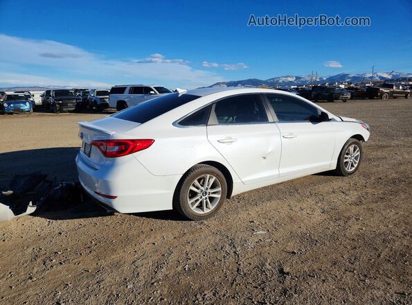 5NPE24AF6HH505081 2017 HYUNDAI SONATA White Rear right