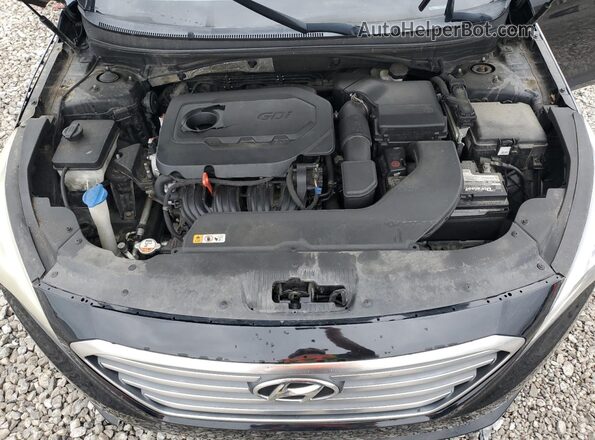 5NPE24AF6HH513536 2017 HYUNDAI SONATA Черный Вид задней части салона