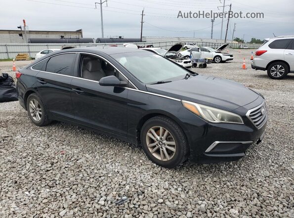 5NPE24AF6HH513536 2017 HYUNDAI SONATA Черный Передняя правая четверть