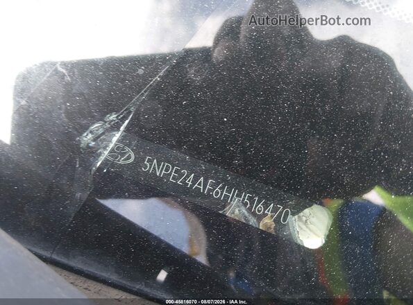 5NPE24AF6HH516470 2017 HYUNDAI SONATA Серый Вид подкапотного пространства