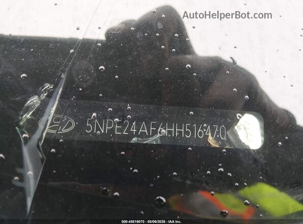 5NPE24AF6HH516470 2017 HYUNDAI SONATA Серый 