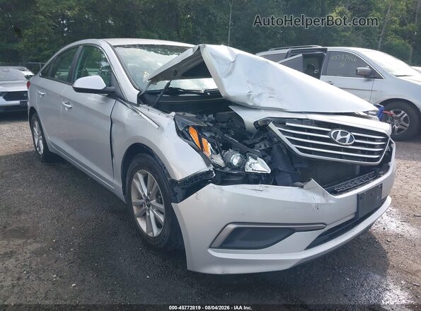 5NPE24AF6HH520356 2017 HYUNDAI SONATA Silver წინა ხედი