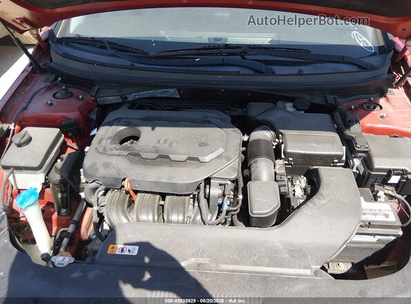 5NPE24AF6HH533480 2017 HYUNDAI SONATA Red Հետևի տեսք