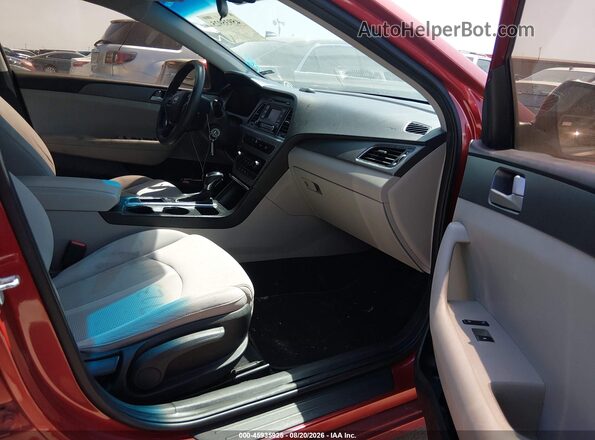 5NPE24AF6HH533480 2017 HYUNDAI SONATA Red Սալոնի դիմացի տեսք