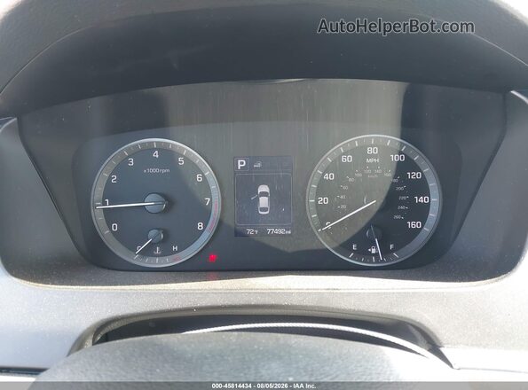 5NPE24AF6HH560310 2017 HYUNDAI SONATA Black Widok tylnych siedzeń