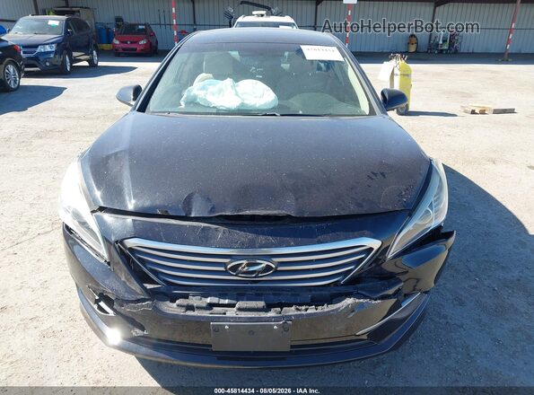 5NPE24AF6HH560310 2017 HYUNDAI SONATA Black Widok zestawu wskaźników
