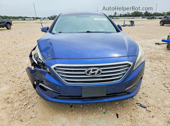5NPE24AF6HH567922 2017 HYUNDAI SONATA Blue Դիմացի տեսք