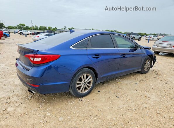 5NPE24AF6HH567922 2017 HYUNDAI SONATA Blue Հետևի աջ